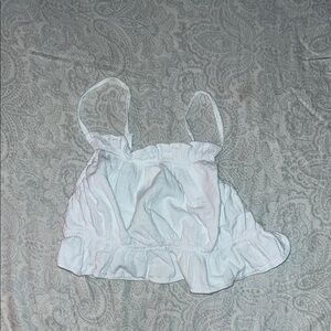 White Ruffled Camisole Top